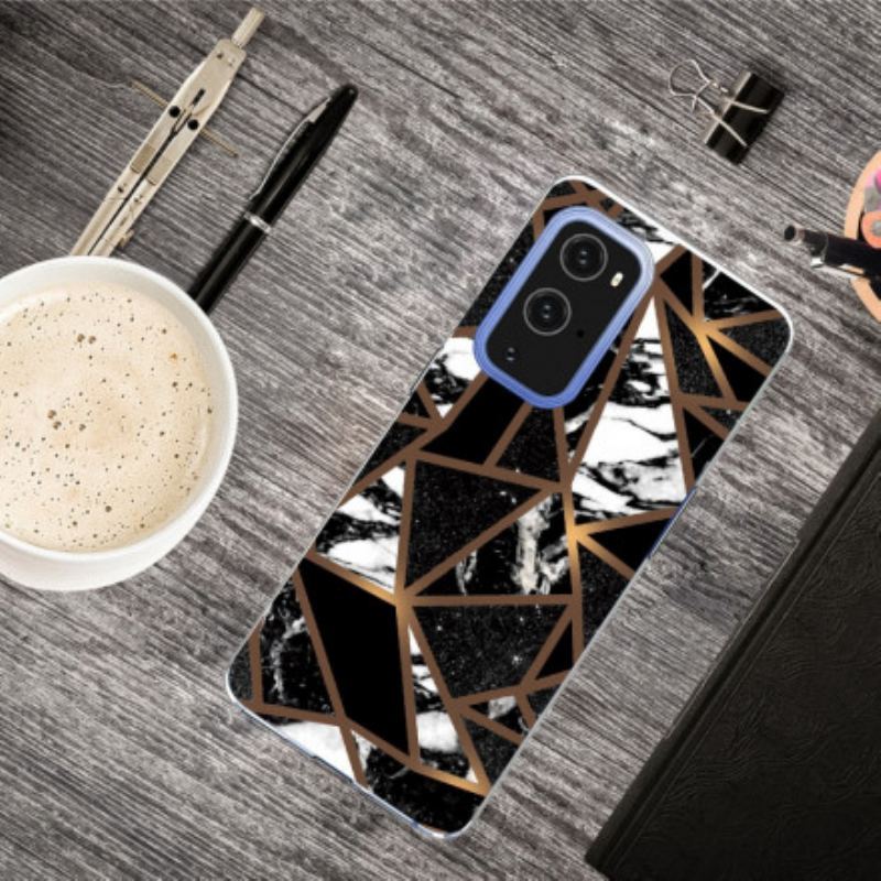 Coque OnePlus 9 Pro Marbre Géométrique