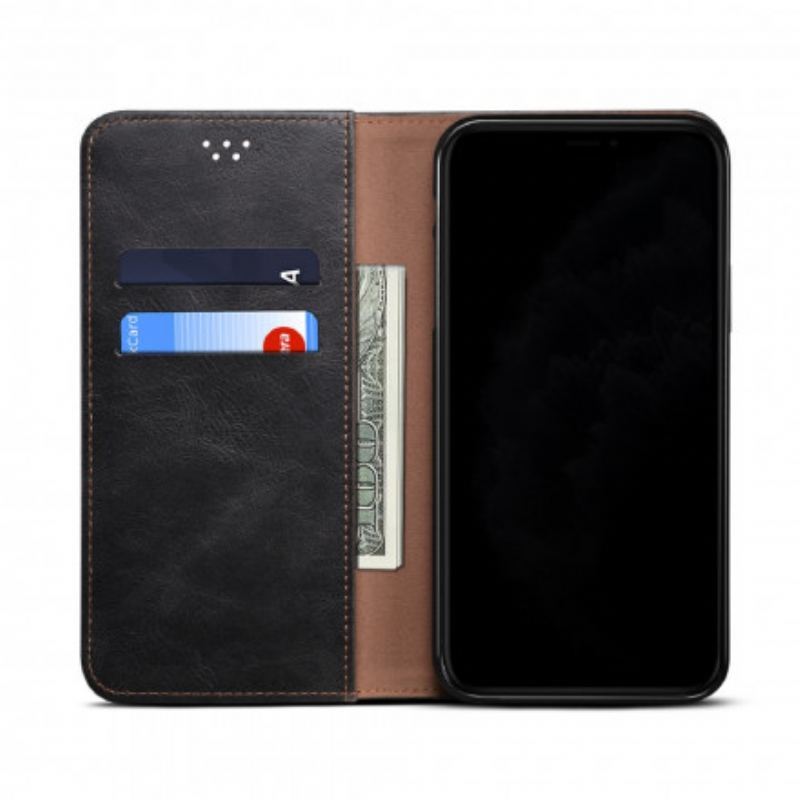 Flip Cover OnePlus 9 Pro Simili Cuir Ciré