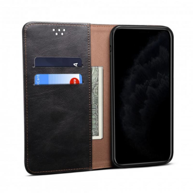 Flip Cover OnePlus 9 Pro Simili Cuir Ciré