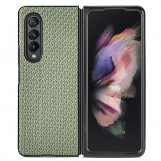 Coque Samsung Galaxy Z Fold 4 Fibre de Carbone Effet Tissé