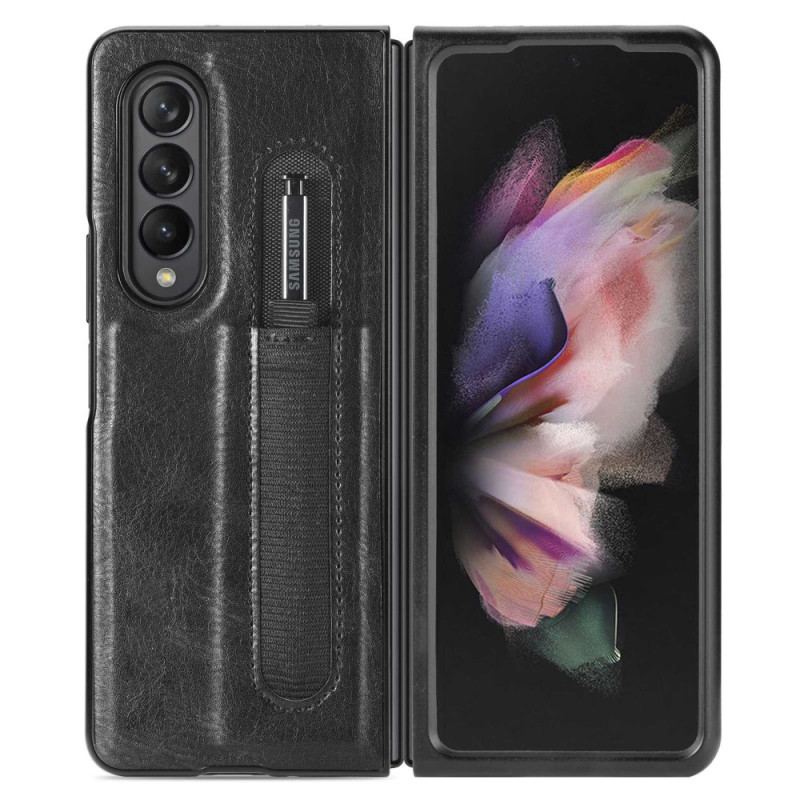 Coque Samsung Galaxy Z Fold 4 Simili Cuir Stylet