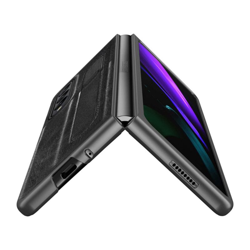 Coque Samsung Galaxy Z Fold 4 Simili Cuir Stylet