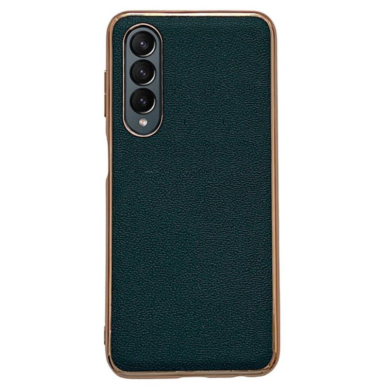 Coque Samsung Galaxy Z Fold 4 Simili Cuir de Veau