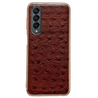 Coque Samsung Galaxy Z Fold 4 Texture Autruche