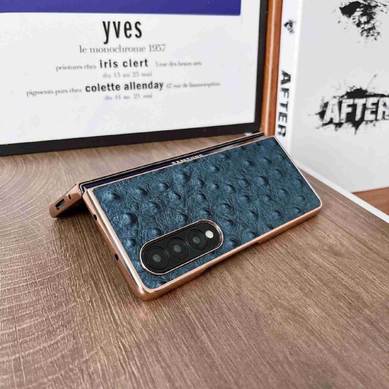 Coque Samsung Galaxy Z Fold 4 Texture Autruche