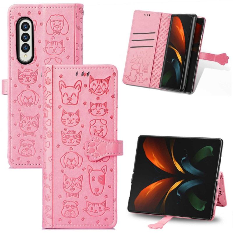 Housse Samsung Galaxy Z Fold 4 Comme Chien et Chat