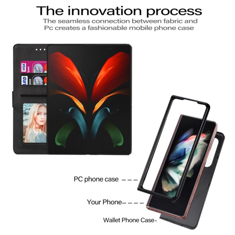 Housse Samsung Galaxy Z Fold 4 Glamour à Lanière