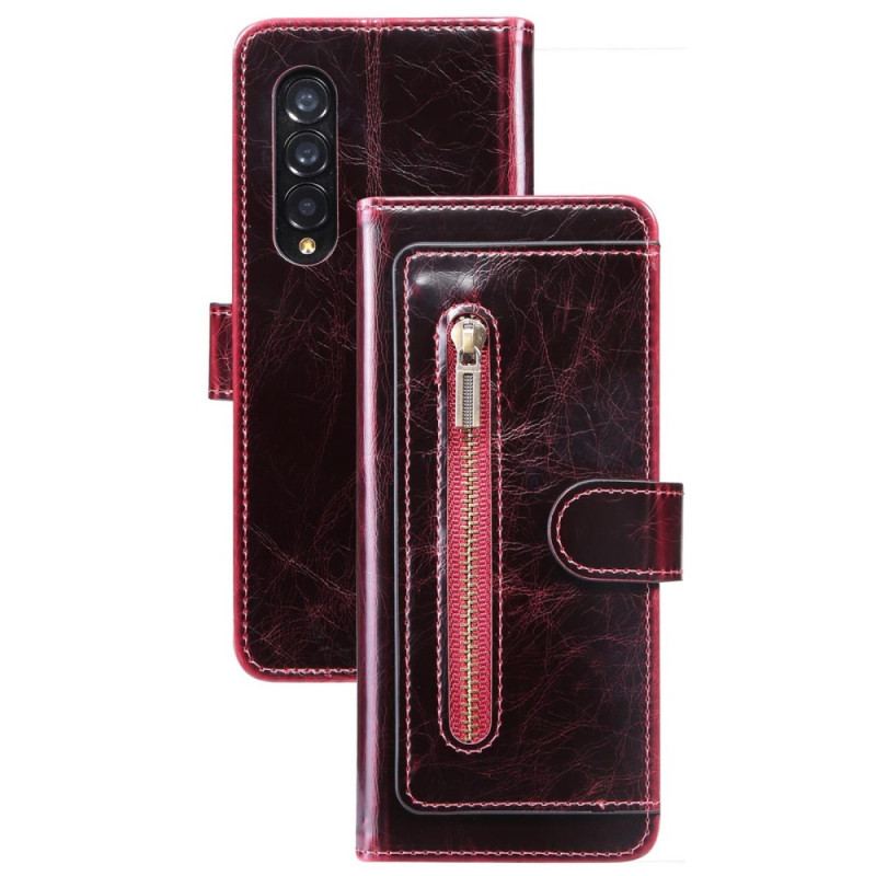 Housse Samsung Galaxy Z Fold 4 Simili Cuir Multi-poches