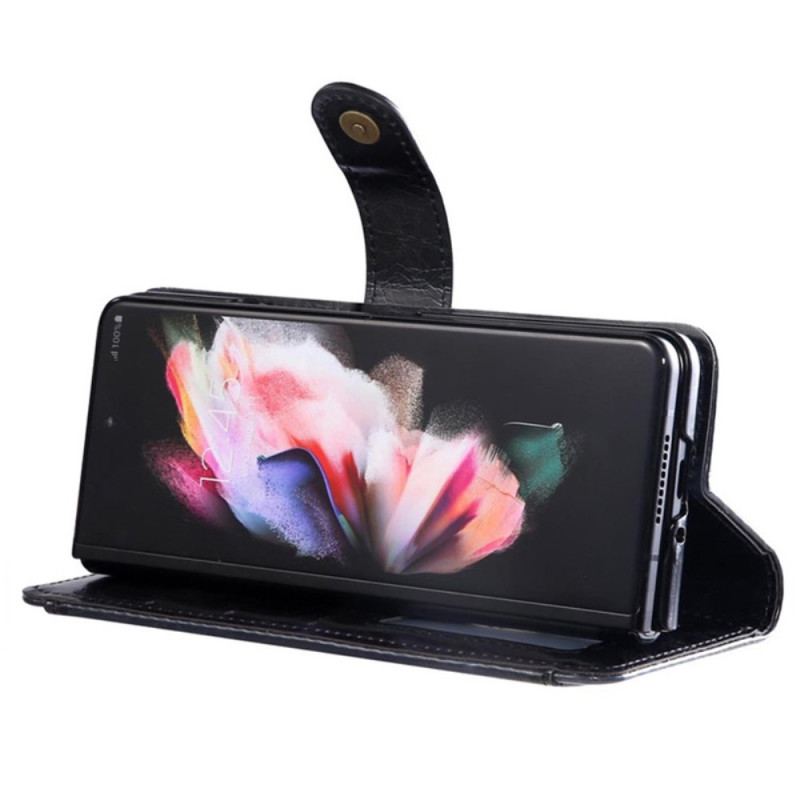 Housse Samsung Galaxy Z Fold 4 Simili Cuir Multi-poches