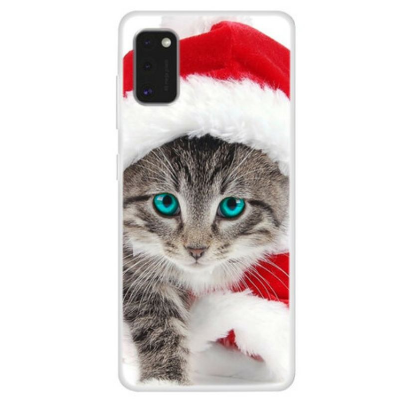 Coque Samsung Galaxy A41 Chat de Noël