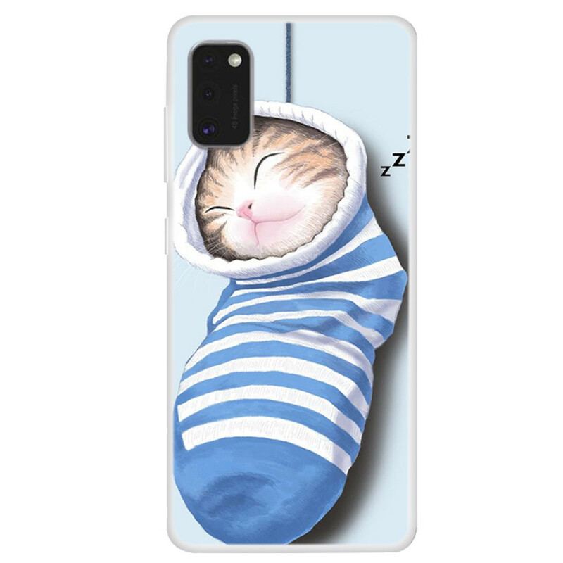 Coque Samsung Galaxy A41 Chaton Endormi