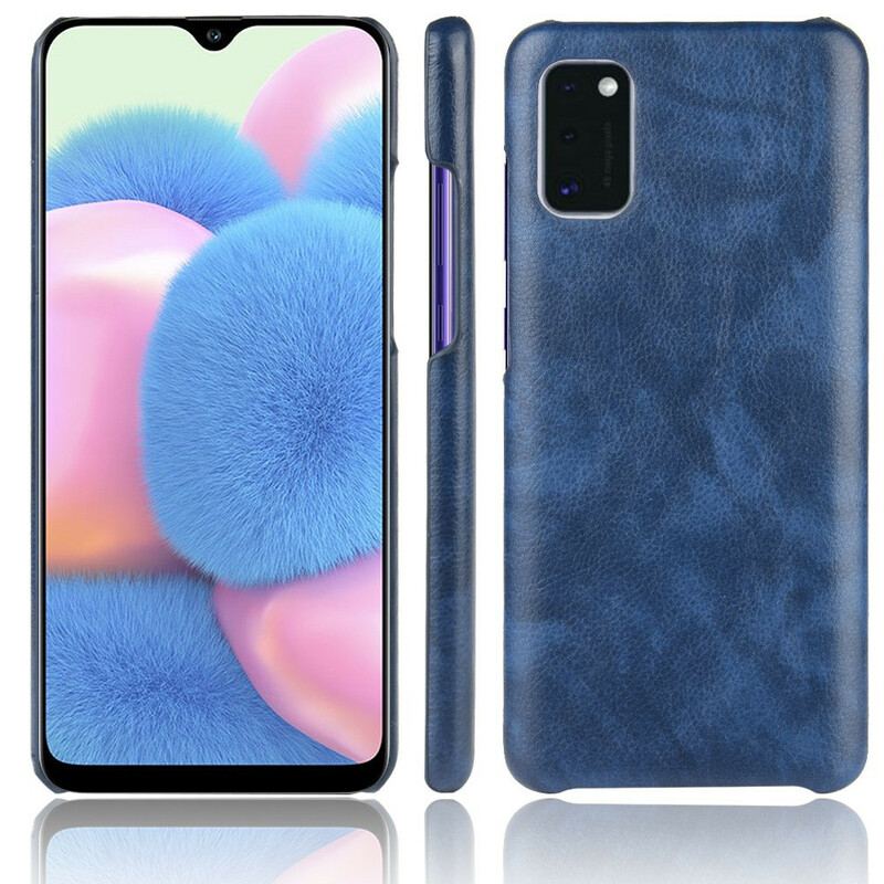 Coque Samsung Galaxy A41 Effet Cuir Litchi Performance