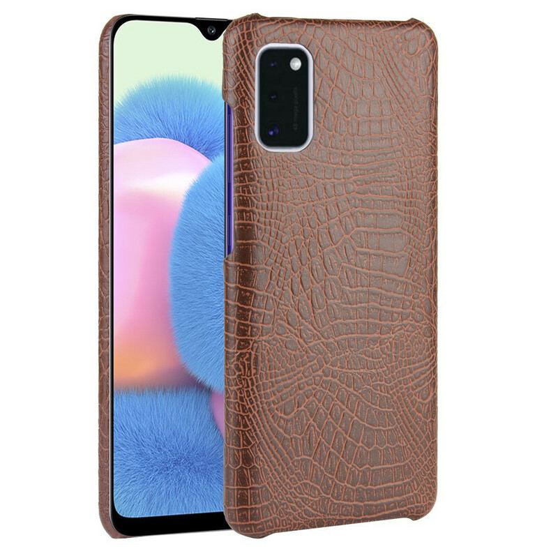 Coque Samsung Galaxy A41 Effet Peau de Crocodile