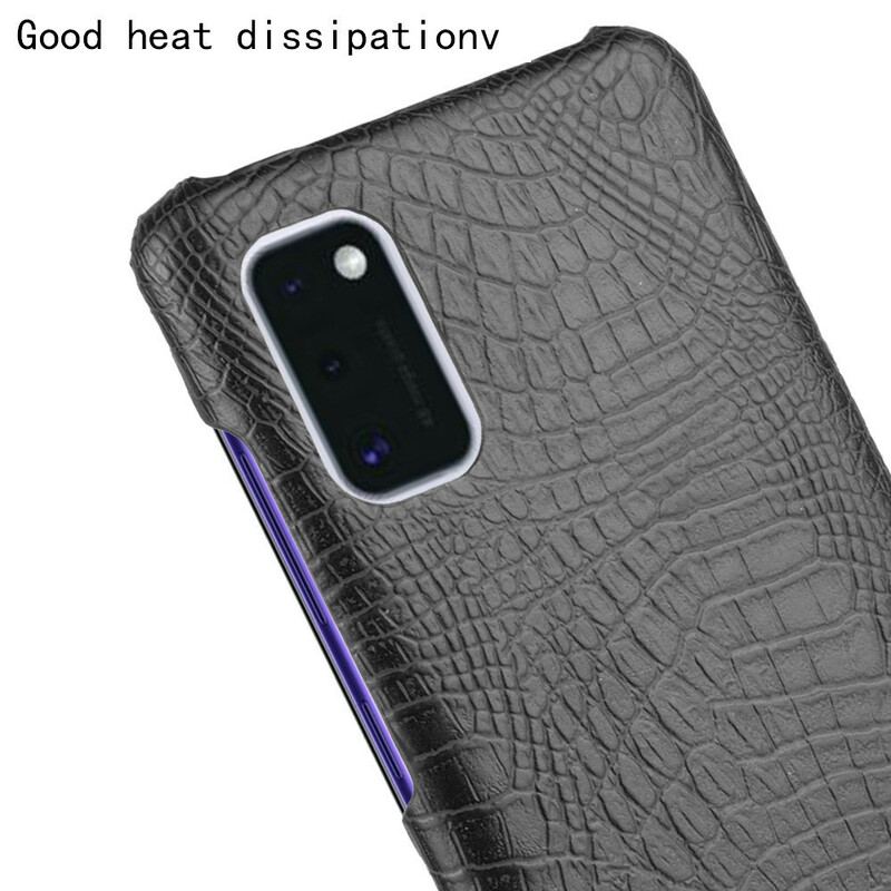 Coque Samsung Galaxy A41 Effet Peau de Crocodile