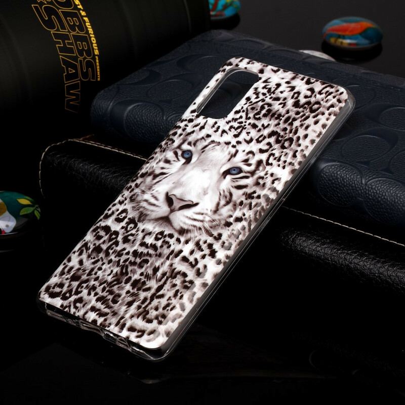 Coque Samsung Galaxy A41 Leopard Fluorescente