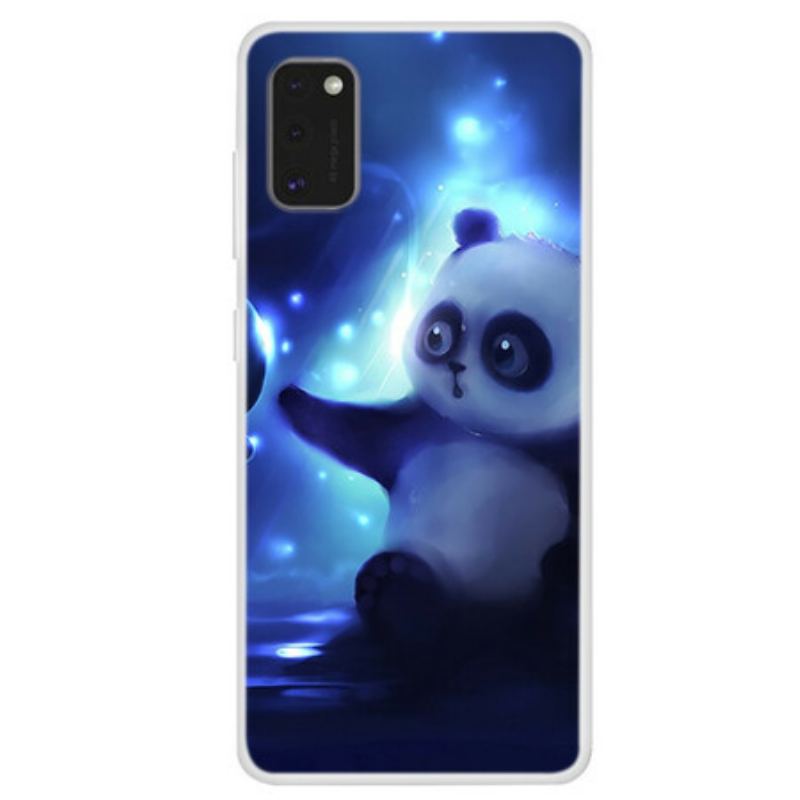 Coque Samsung Galaxy A41 Panda dans l'Espace