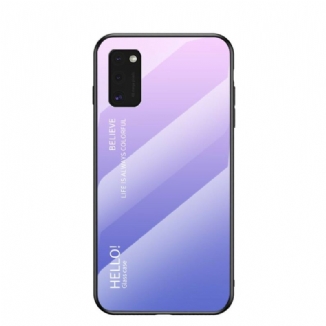 Coque Samsung Galaxy A41 Verre Trempé Hello