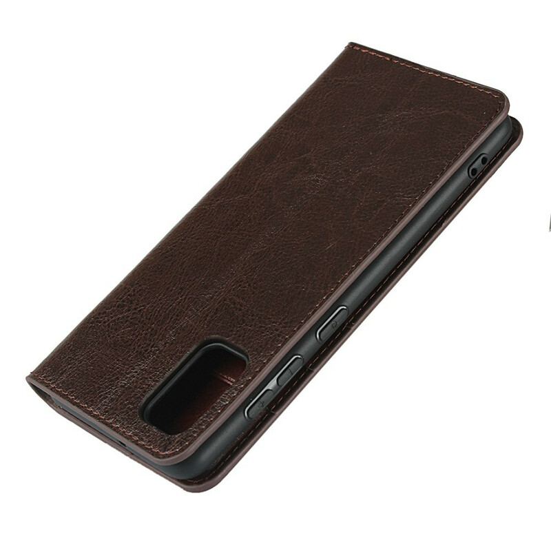 Flip Cover Samsung Galaxy A41 Cuir Véritable