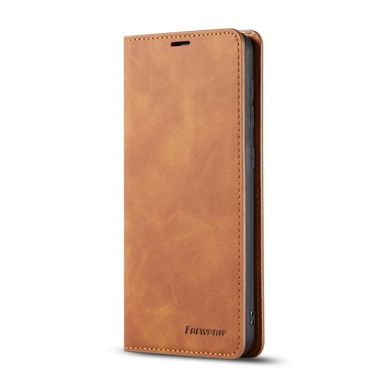 Flip Cover Samsung Galaxy A41 Effet Cuir FORWENW