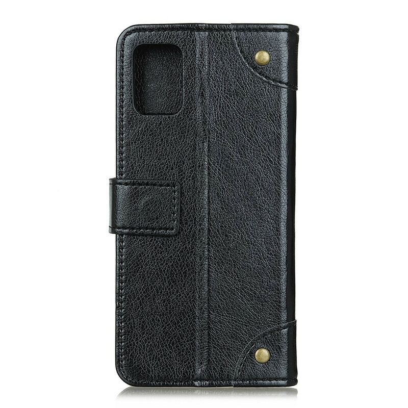 Flip Cover Samsung Galaxy A41 Style Cuir Nappa