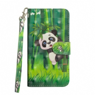 Housse Samsung Galaxy A41 Panda et Bambou