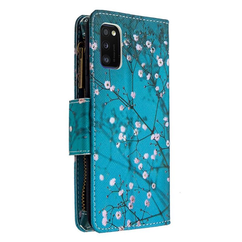 Housse Samsung Galaxy A41 Poche Zippée Arbre