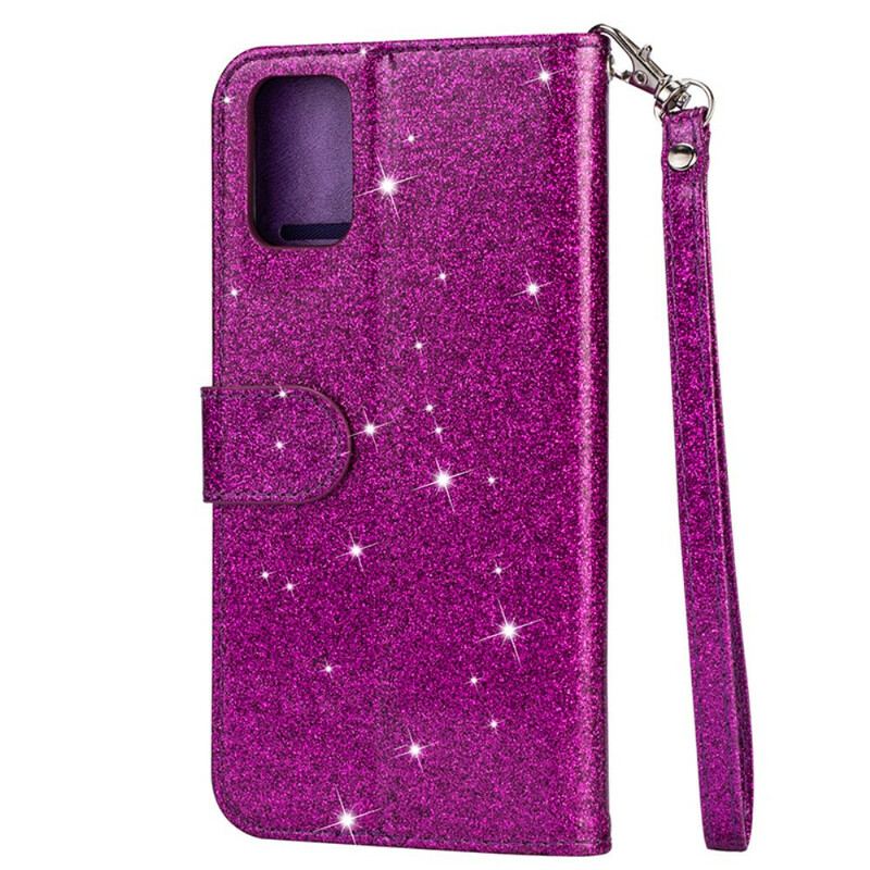 Housse Samsung Galaxy A41 Porte-Monnaie Paillettes