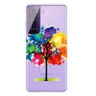 Coque Samsung Galaxy S21 5G Arbre Aquarelle