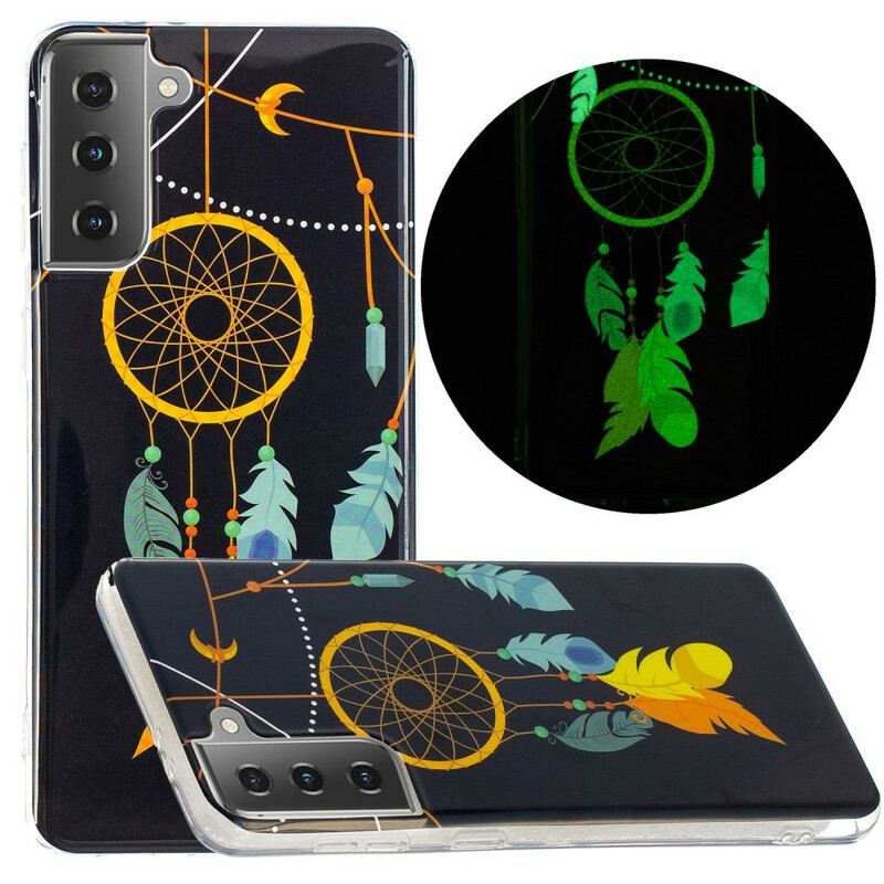 Coque Samsung Galaxy S21 5G Attrape Rêves Fluorescente