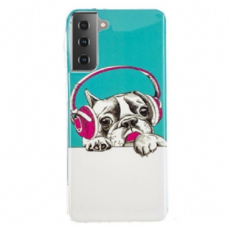 Coque Samsung Galaxy S21 5G Chien Fluorescente