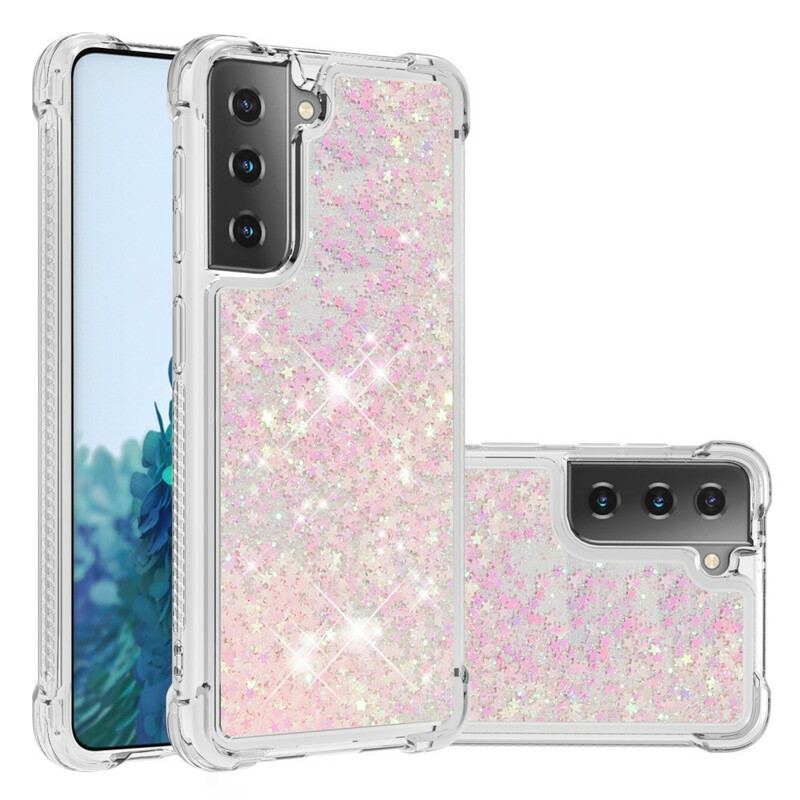 Coque Samsung Galaxy S21 5G Désires Paillettes