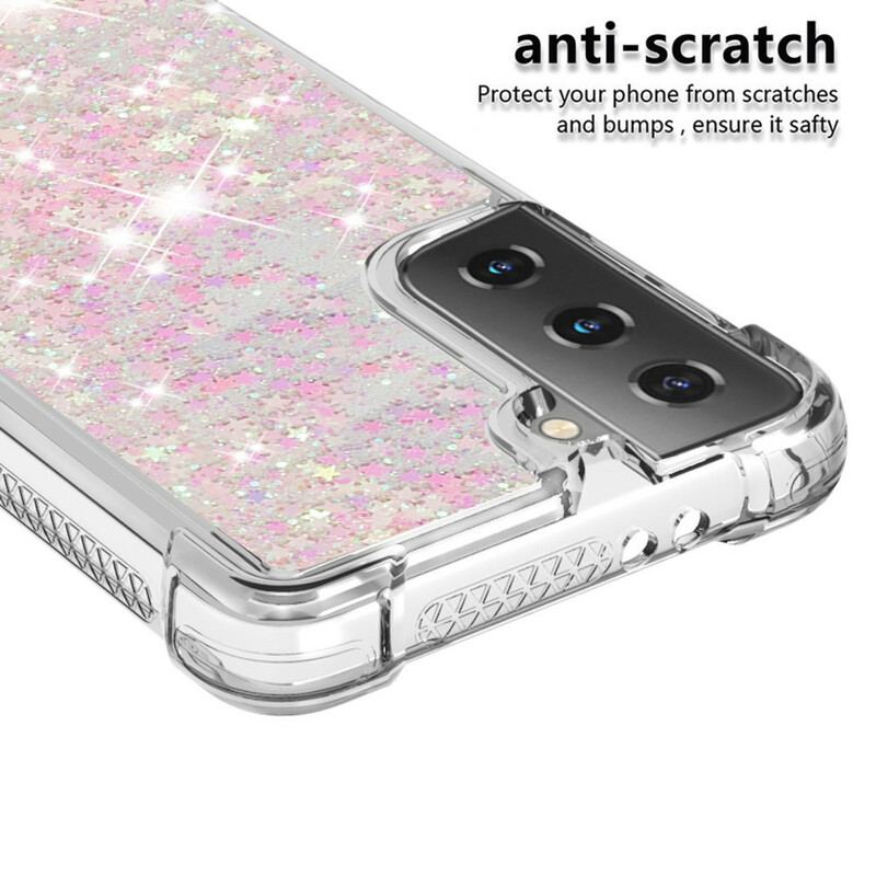 Coque Samsung Galaxy S21 5G Désires Paillettes