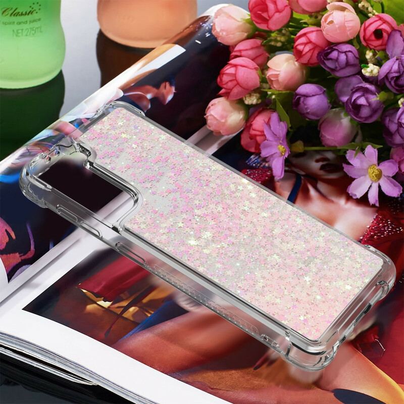 Coque Samsung Galaxy S21 5G Désires Paillettes