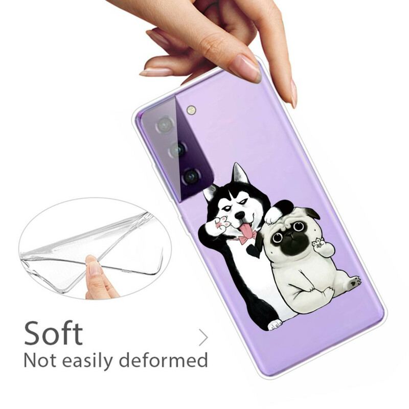 Coque Samsung Galaxy S21 5G Drôles de Chiens