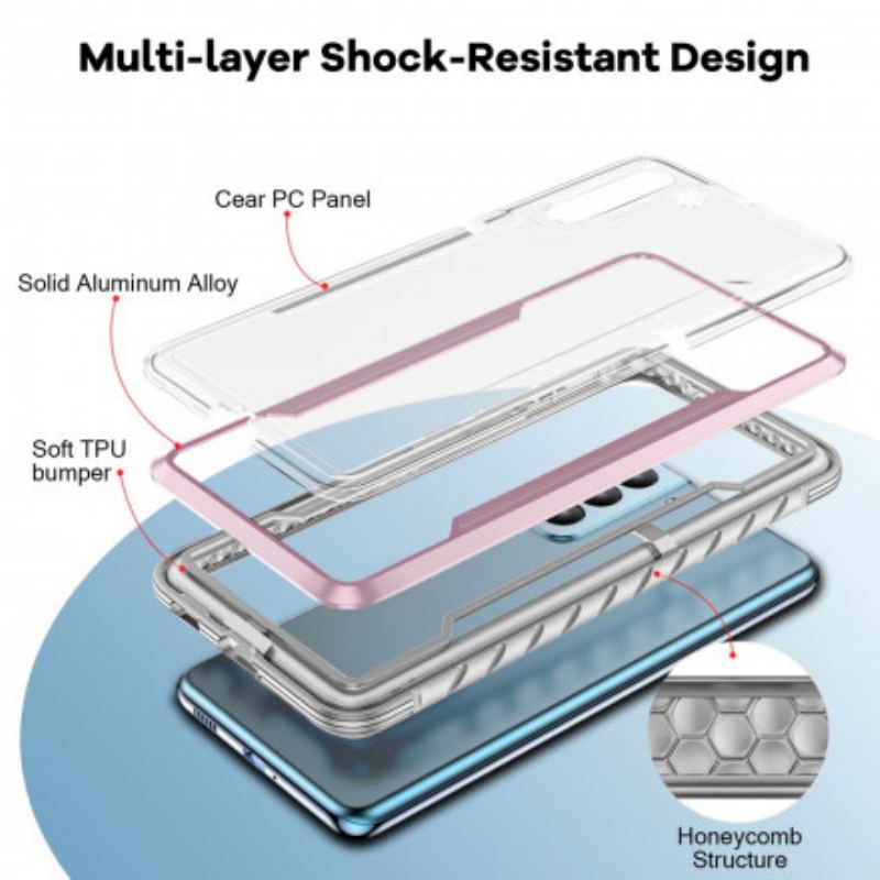 Coque Samsung Galaxy S21 5G Hybride Transparente Rebords Bumper