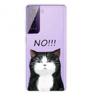 Coque Samsung Galaxy S21 5G Le Chat Qui Dit Non