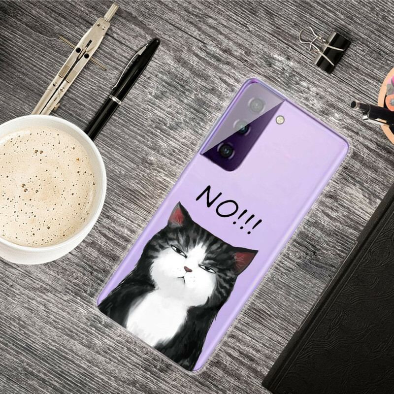 Coque Samsung Galaxy S21 5G Le Chat Qui Dit Non