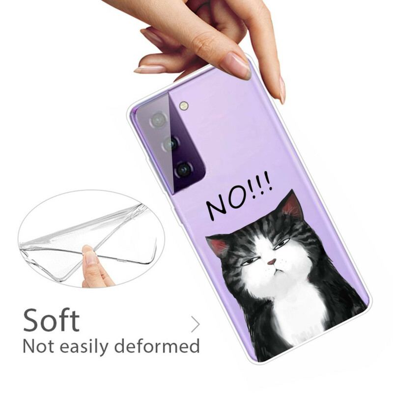 Coque Samsung Galaxy S21 5G Le Chat Qui Dit Non