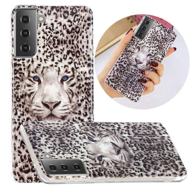 Coque Samsung Galaxy S21 5G Leopard Fluorescente