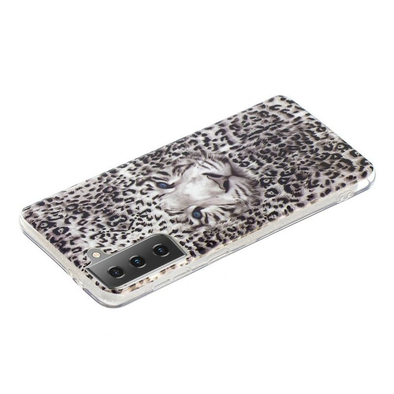 Coque Samsung Galaxy S21 5G Leopard Fluorescente