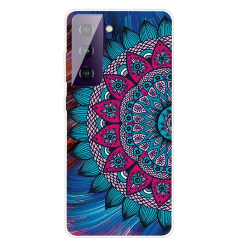 Coque Samsung Galaxy S21 5G Mandala Coloré