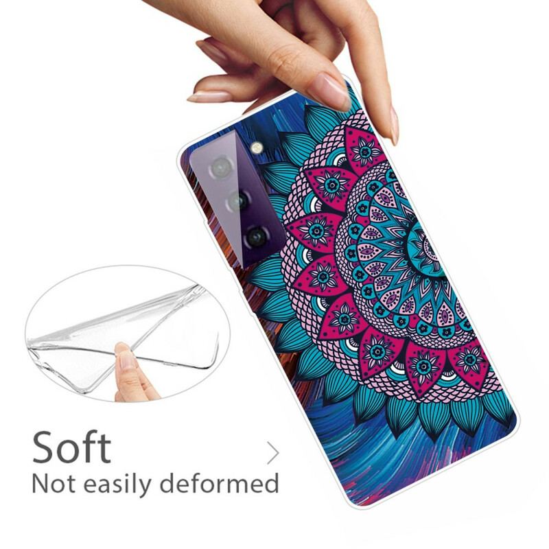 Coque Samsung Galaxy S21 5G Mandala Coloré