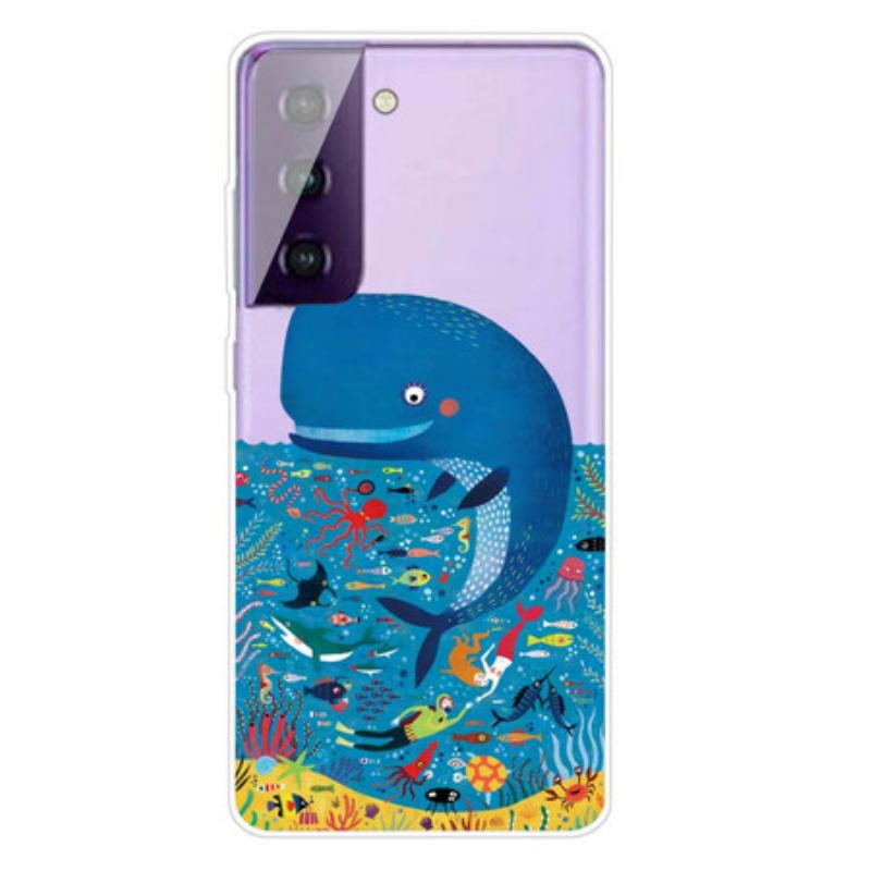 Coque Samsung Galaxy S21 5G Monde Marin