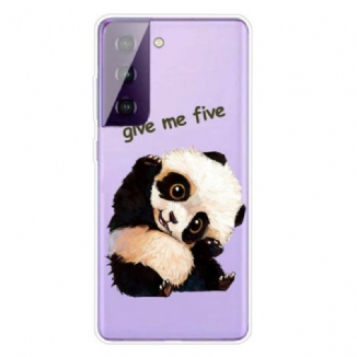 Coque Samsung Galaxy S21 5G Panda Give Me Five