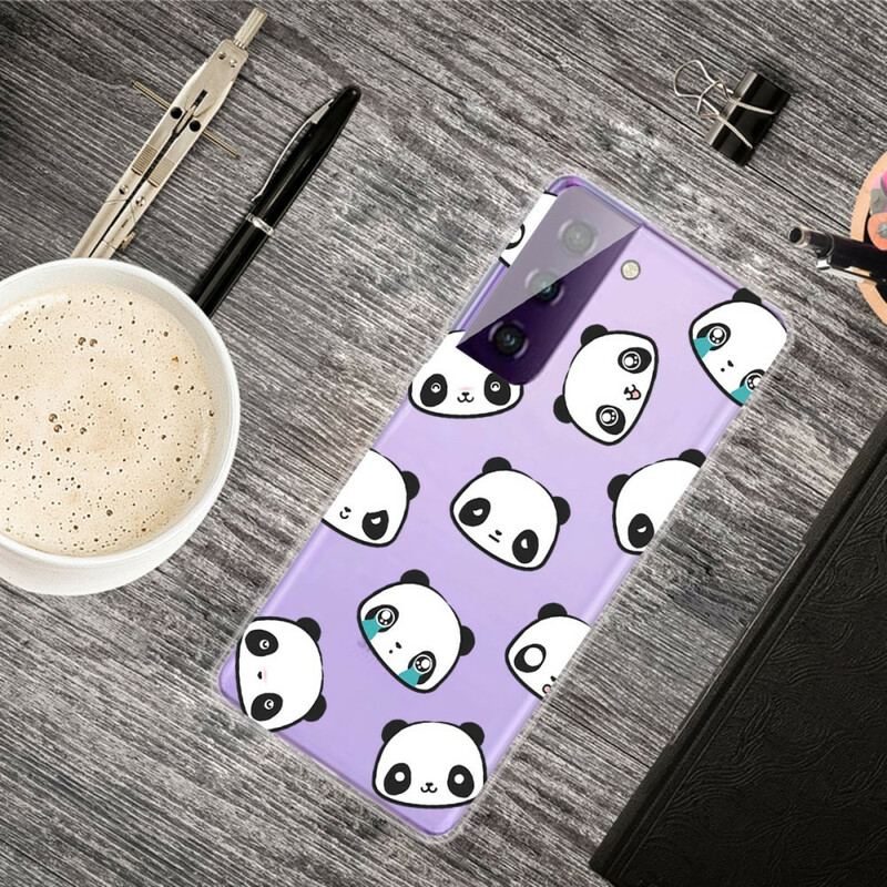 Coque Samsung Galaxy S21 5G Pandas Sentimentaux