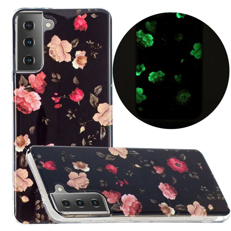 Coque Samsung Galaxy S21 5G Série Floralies Fluorescente