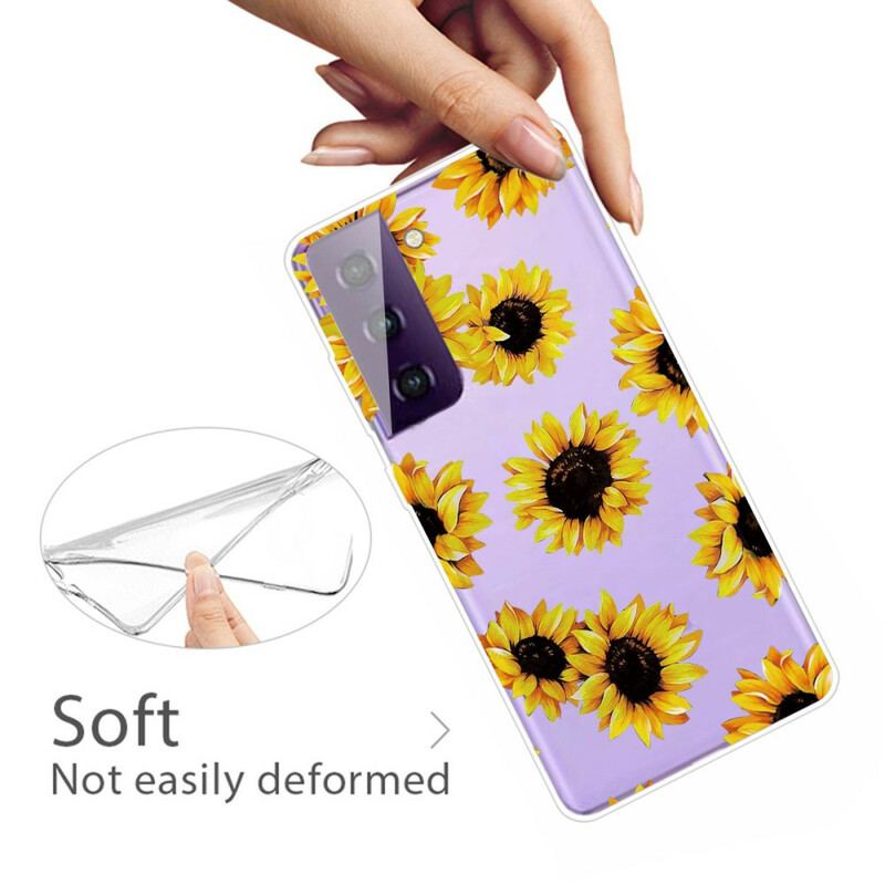 Coque Samsung Galaxy S21 5G Tournesols