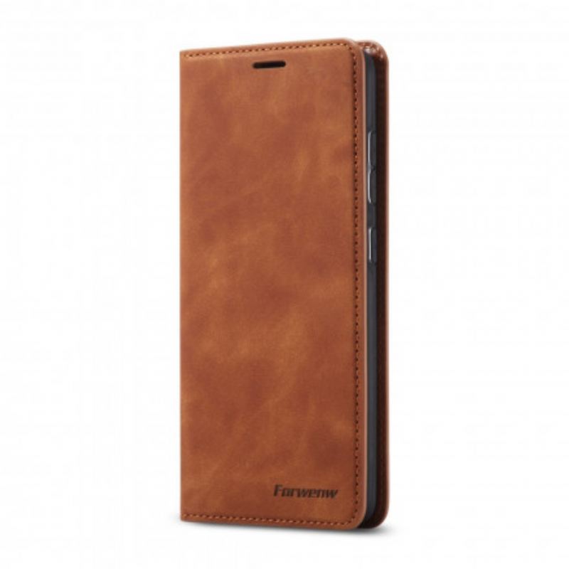 Flip Cover Samsung Galaxy S21 5G Effet Cuir FORWENW