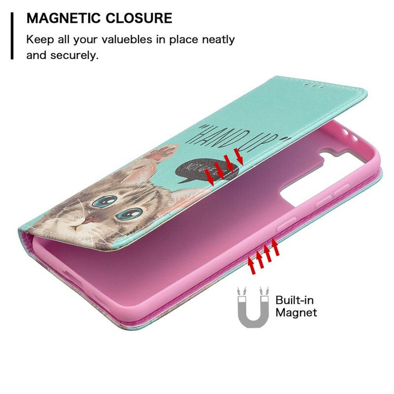 Flip Cover Samsung Galaxy S21 5G Hand Up