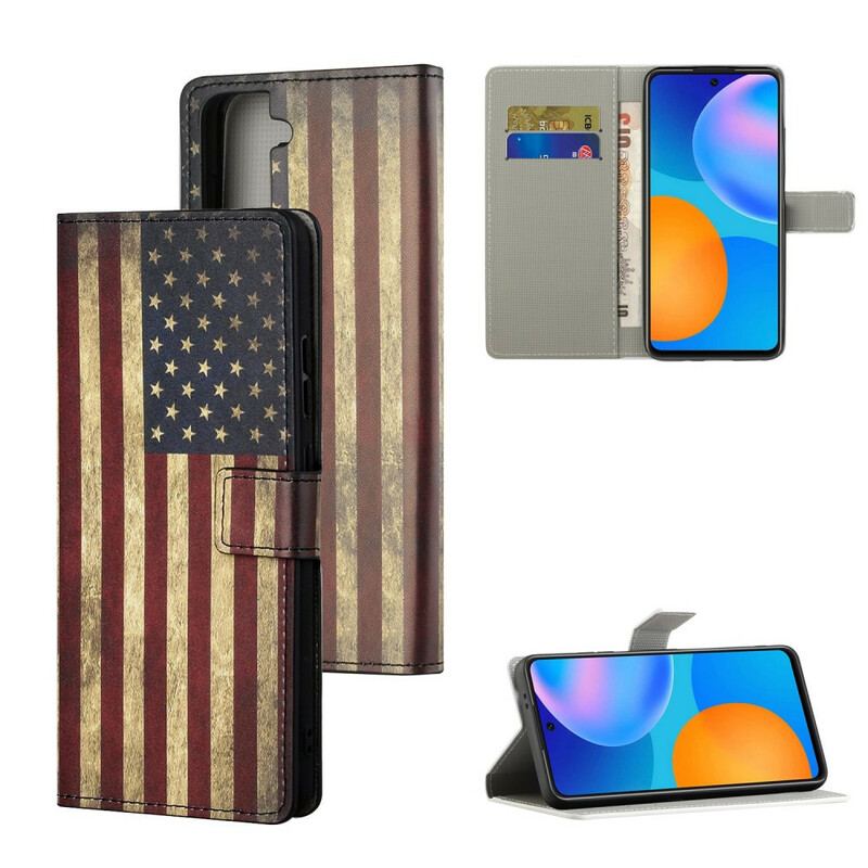 Housse Samsung Galaxy S21 5G Drapeau Américain